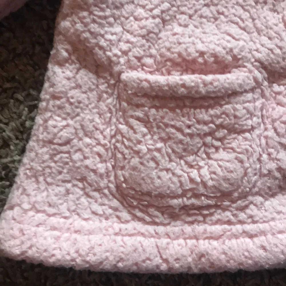 Carters Thick Light Pink Fleece Zip Up Hoodie